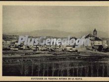 Vista alejada del Santuario de Nuestra Señora de la Gleva (Barcelona)