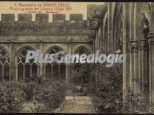 Arcos ogivales del claustro del monasterio de santa creus (tarragona)