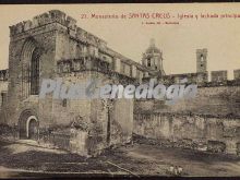 Iglesia y fachada principal del monasterio de santa creus (tarragona)