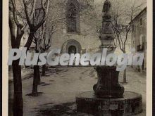 Fuente y plaza de san bernardo de santa creus (tarragona)