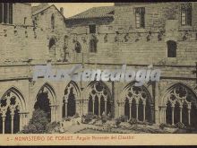 ángulo noroeste del claustro del monasterio de poblet (tarragona)