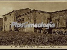 Vista posterior del palacio abacial de poblet (tarragona)