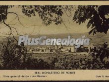 Vista general desde las masías del real monasterio de poblet (tarragona)