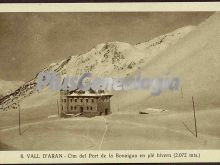 Cim del port de la bonaigua en plé hiverm (lleida)