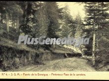 Pintoresco paso de la carretera del puerto de la bonaigua (lleida)