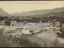 Puente sobre el río segre de seo de urgel (lleida)