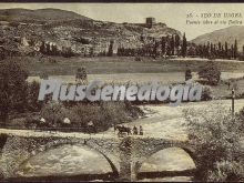 Puente sobre el río balira de seo de urgel (lleida)