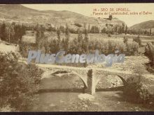 Puente de castelciudad, sobre el balira en seo de urgel (lleida)