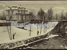 Un rincón del puente del balira, paisaje de invierno de seo de urgel (lleida)