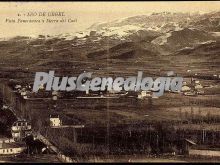 Vista panorámica de seo de urgel (lleida) y sierra del cadí