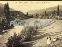 Un rincón del río balira, paisaje de seo de urgel (lleida)