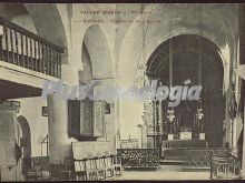 Interior de la iglesia en el valle de arán en bossots (lleida)
