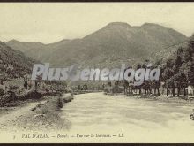 Vue sur la garonne en el valle de arán en bossots (lleida)