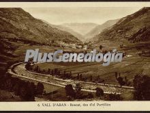 Vista del valle de arán en bossots (lleida), des d´el portillón