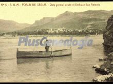 Vista general desde el embalse de san antonio de pobla de segur (lleida)