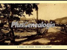 Entrada al pueblo de pobla de segur (lleida)