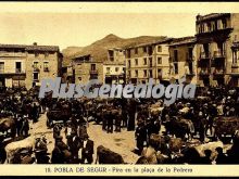 Fira en la plaça de la pedrera de pobla de segur (lleida)