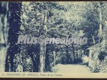 Paseo de las fuentes del balneario de sanillès (lleida)