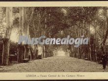 Paseo central de los campos eliseos de lleida