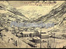 Vista general de capdellena (lleida) en invierno