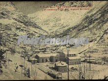 Vista general de capdellena (lleida) en invierno