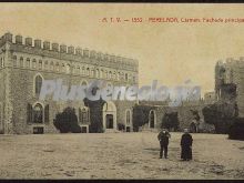 Fachada principal del castillo de perelada (girona)