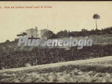 Vista del santuari de cabrera (girona) desde l camí