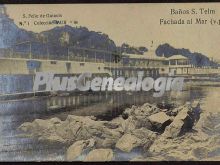 Fachada al mar de los baños de s. telm de san feliu de guixols (girona)