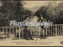 Puente internacional y el río bauv de puigcerdá (girona)