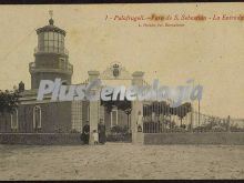 La entrada al faro de san sebastián de palafrugell (girona)