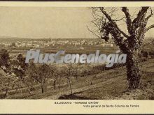 Vista general de santa coloma de farnés (girona)