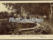 Paseo central del balneario termas de orión de santa coloma de farners (girona)