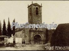 Fachada de la iglesia de porqueras (girona)