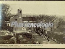 Vista panorámica del santuario de la salud de terradas (girona)