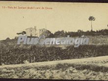 Vista del santuari desde el camí de girona