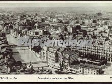 Panorámica de girona sobre el río oñar