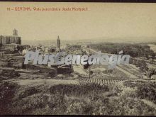 Vista panorámica de girona desde montjuich