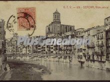 Postal enviada de la vista parcial de girona