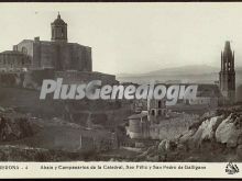 Absis y campanarios de la catedral, san félix y san pedro de galligans de girona