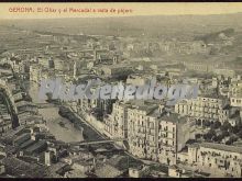 El mercadal a vista de pájaro de girona