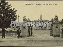 Entrada del Jardín de la isla de Aranjuez (Madrid)