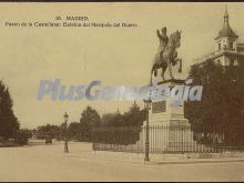 Estatua del Marqués del Duero en el Paseo de la castellana de Madrid