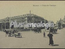 Plaza de Castelar en Madrid (blanco y negro)