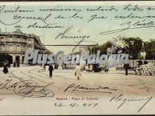 Plaza de Castelar (postal dedicada en color)