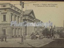 Palacio del Congreso y Carrera de San Jerónimo en Madrid