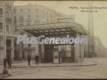 Estación del Metropolitano. Red de San Luis en Madrid