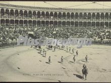 Interior de la Plaza de Toros de las Ventas en Madrid