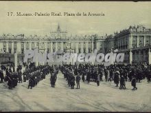 Palacio Real. Plaza de la Armería en Madrid