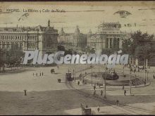 Plaza de la Cibeles y calle de Alcalá en madrid