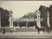 Entrada al Parque del Retiro en Madrid por el Paseo de las Estatuas